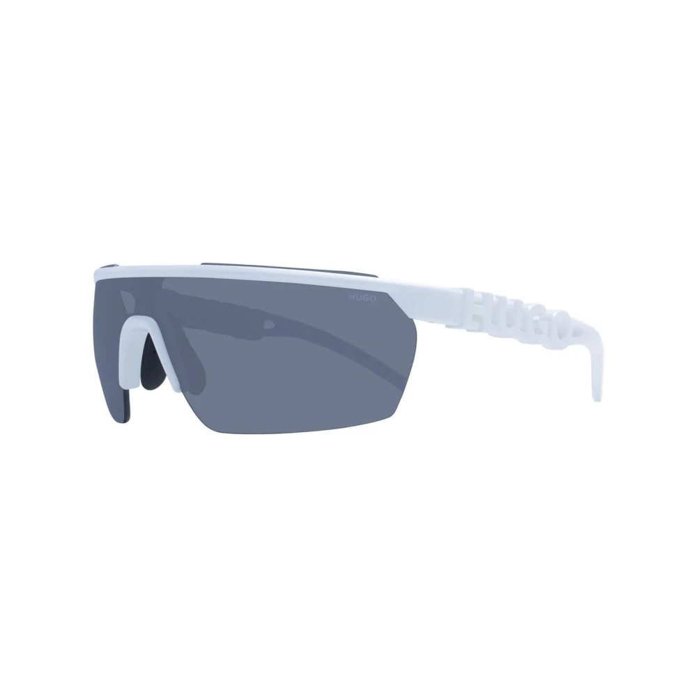 Hugo Men's White Sunglasses, One Size, Mono Lens Sunglasses With Uv Protection
