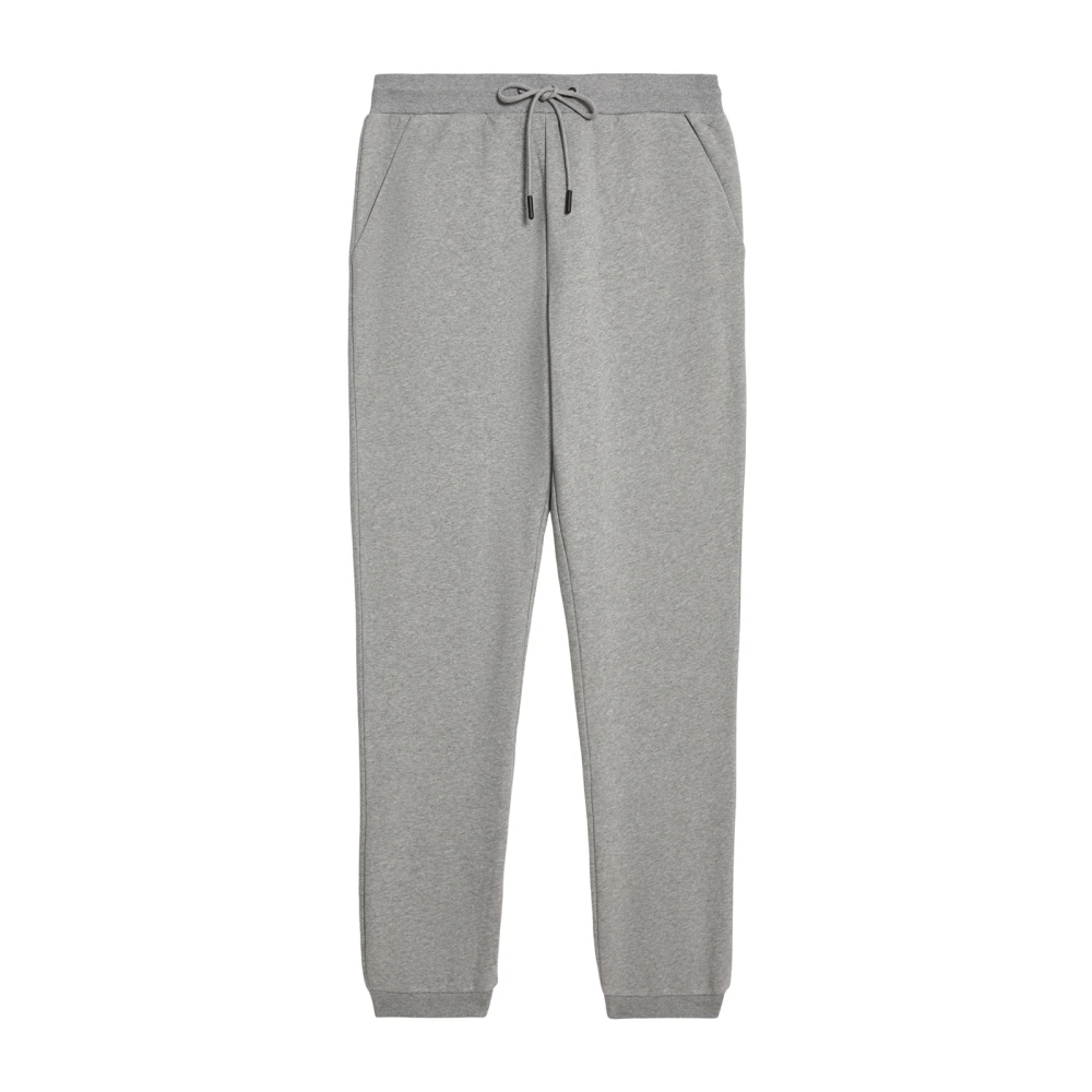 Lyle & Scott Men's Gray Sweatpants, M, Logo Brushback Cuffed Jogger