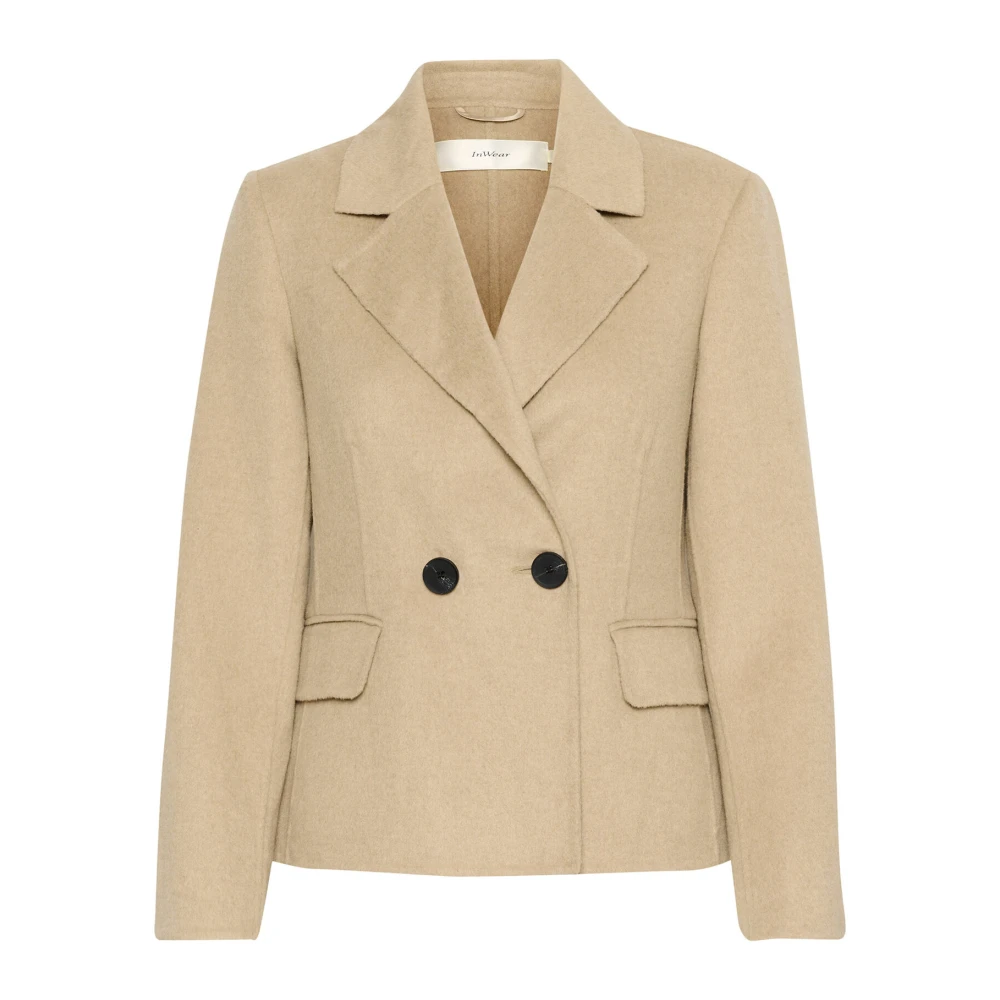 InWear Korte blazerjas in Ginger Root Beige Dames