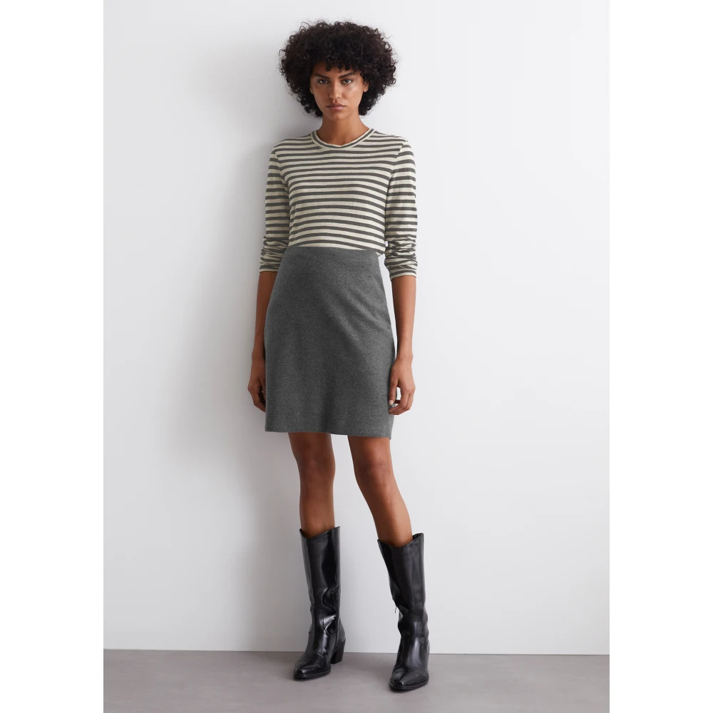 Marc O'Polo Wollen minirok gevormd Gray Dames