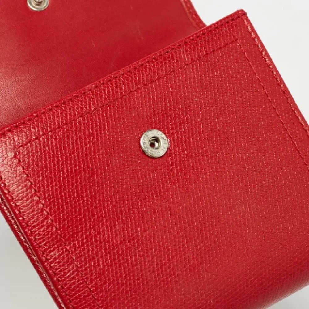 Coach Pre-owned Leather wallets Red Dames