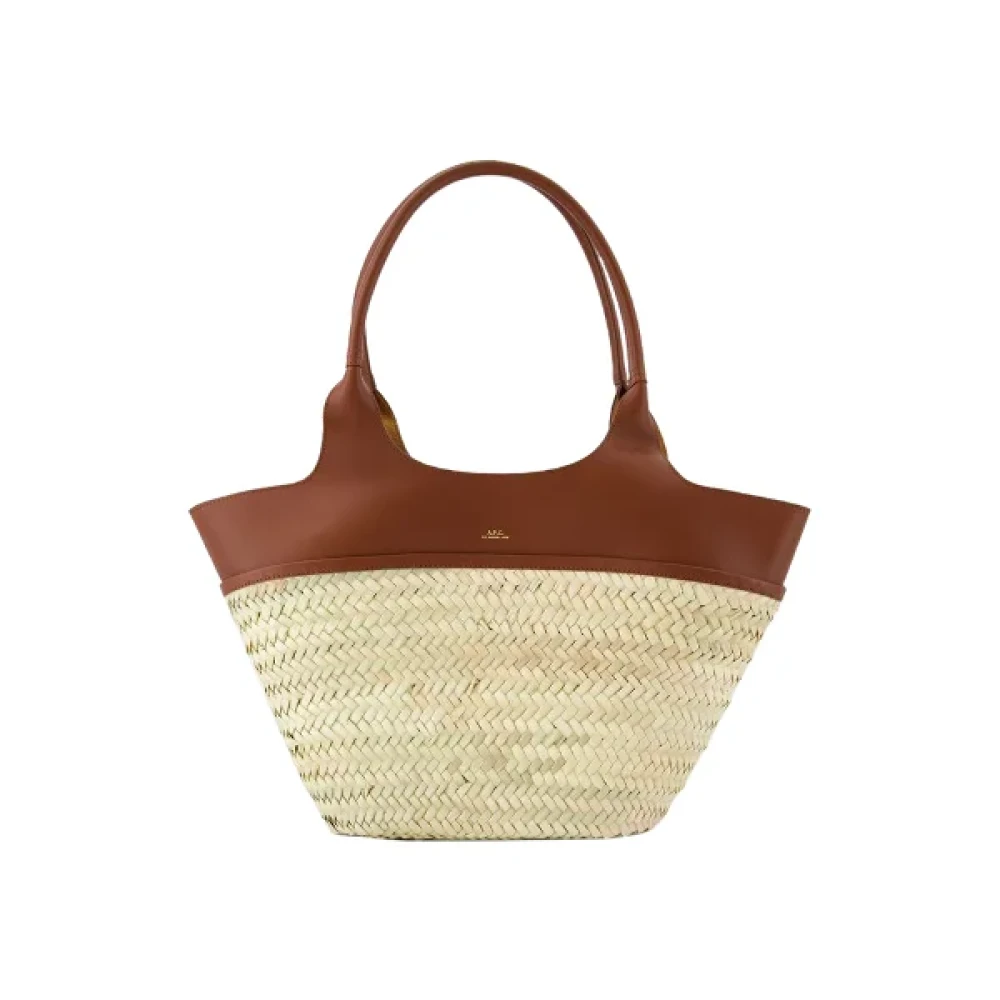 A.p.c. Leather handbags Brown Dames