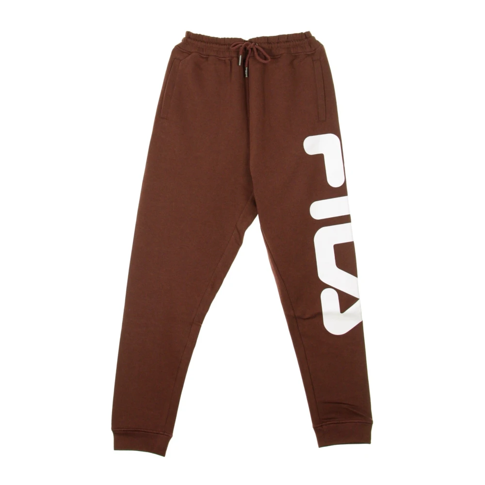 Fila Klassieke Fleece Trainingsbroek in Chocolade Brown Heren