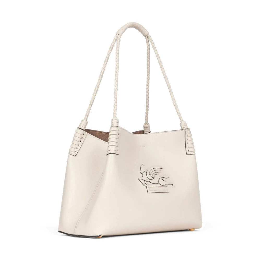 ETRO Witte Shopper Tas Beige Dames