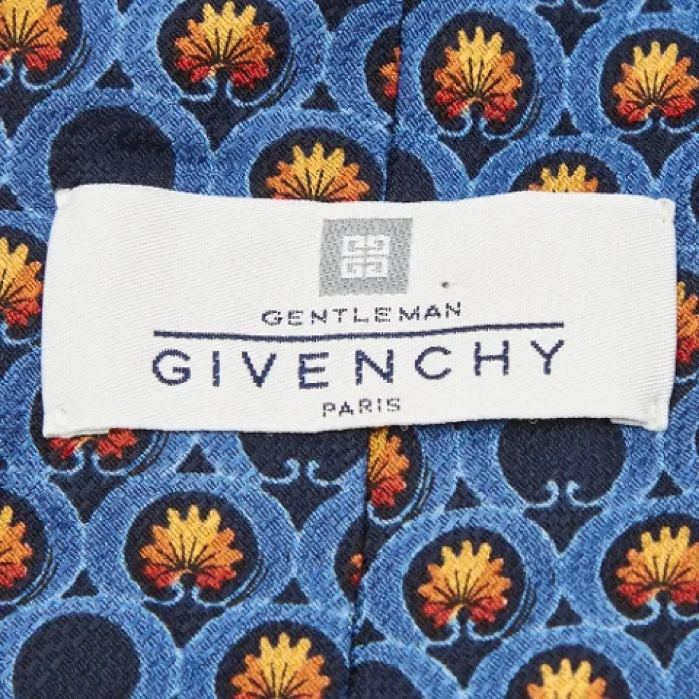 Givenchy Pre-owned Silk home-office Blue Heren