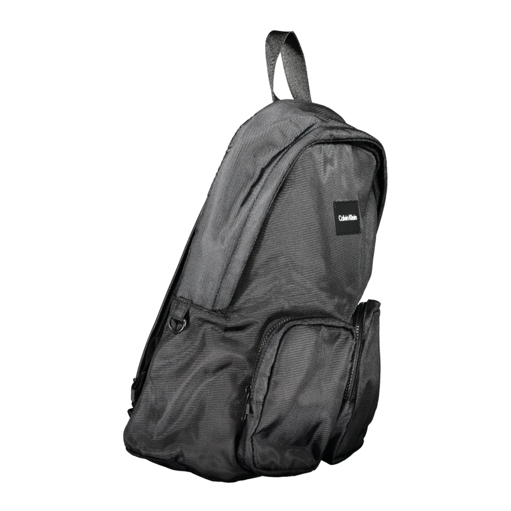 Calvin Klein Zwarte Heren Rugzak met Laptopvak Black Heren