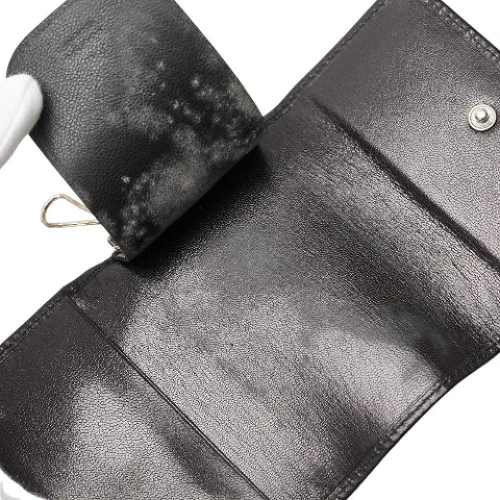 Gucci Vintage Pre-owned Leather key-holders Black Dames