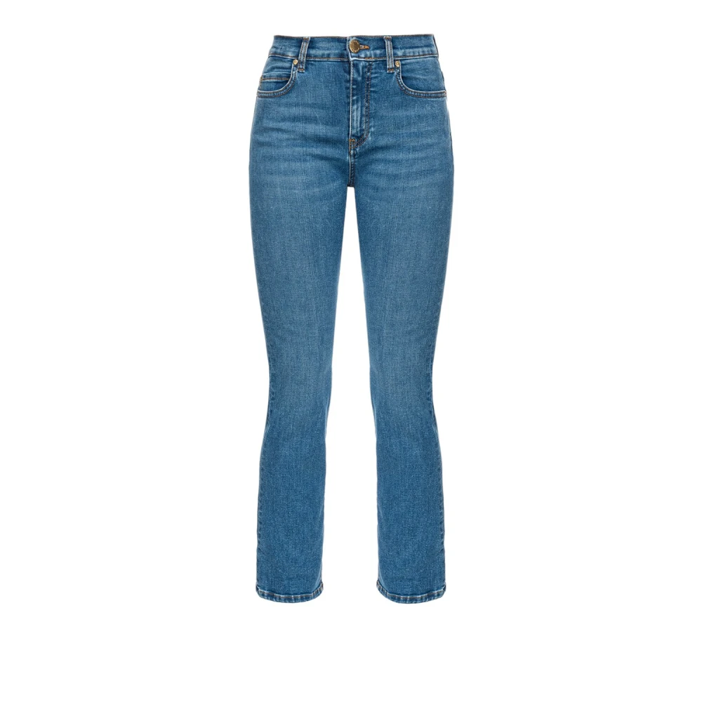 Pinko Vintage Bootcut Denim Jeans Blue Dames