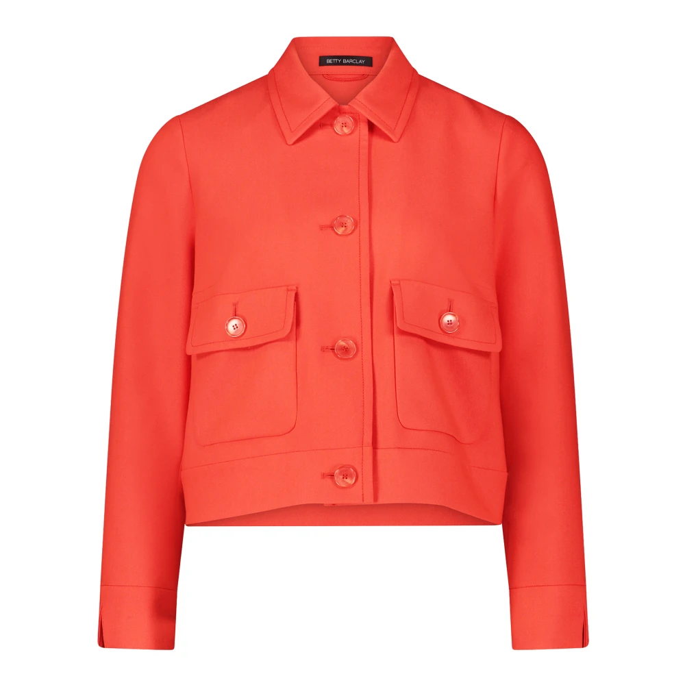 Betty Barclay Klassieke Blazer Jas met Zakken Red Dames