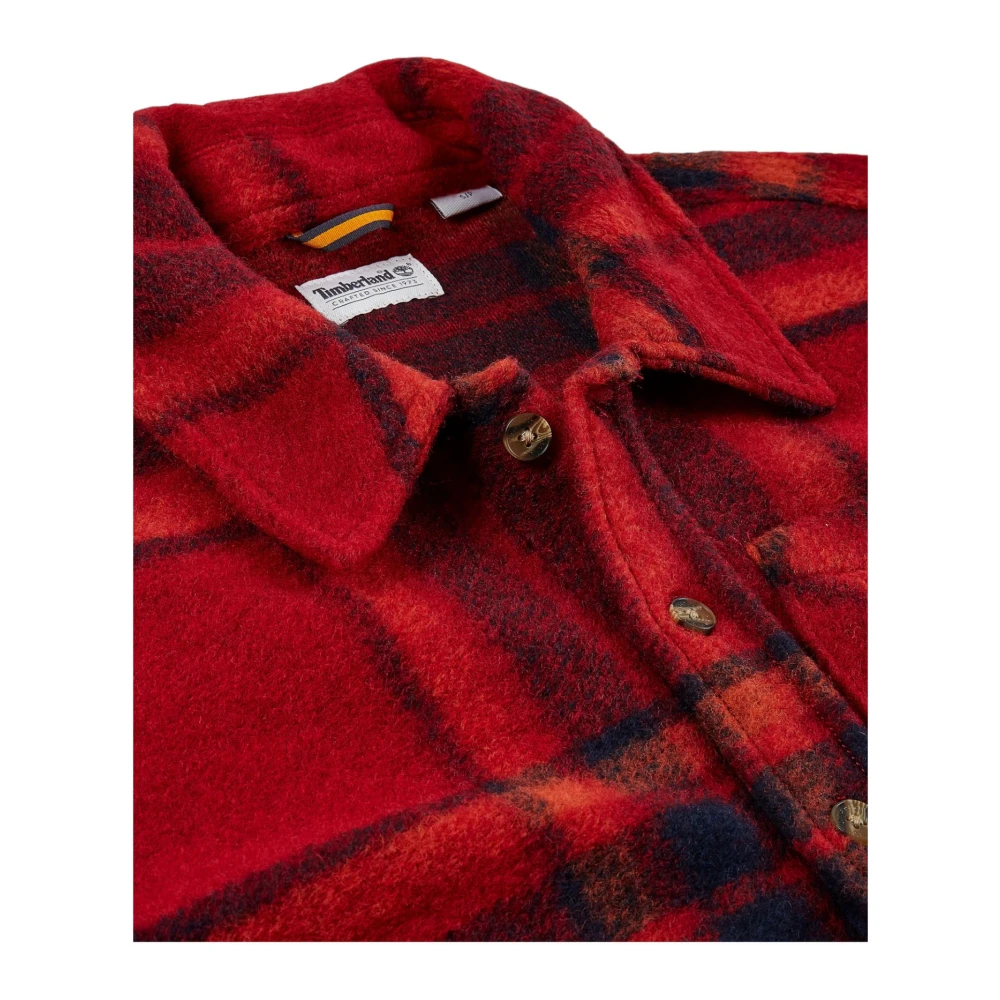 Timberland Lange mouwen shirt Red Heren