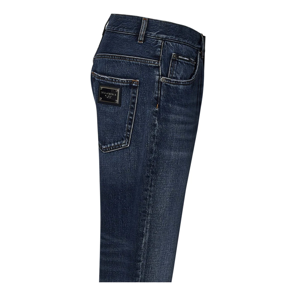 Dolce & Gabbana Blauwe Loose Fit Jeans Ss25 Blue Heren