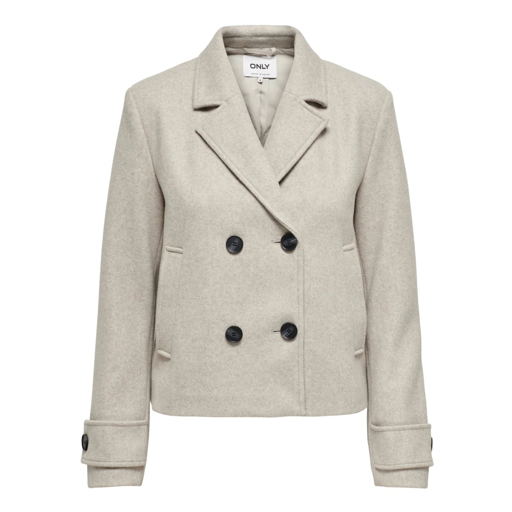Only Freja Life Wollen Jas Brown Dames