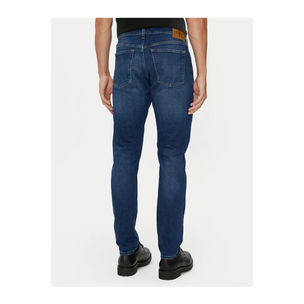 Calvin Klein Slim katoen stretch jeans Blauw Denim Blue Heren