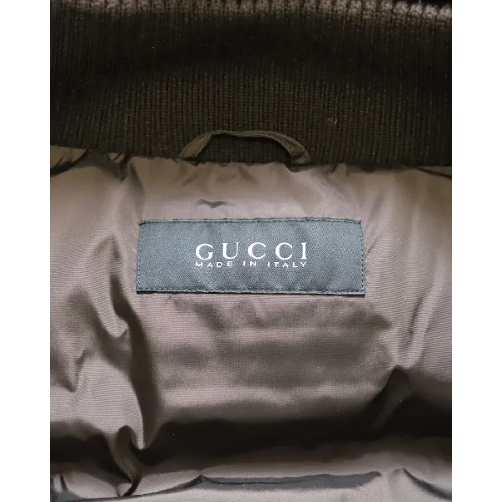 Gucci Vintage Pre-owned Polyester outerwear Brown Heren