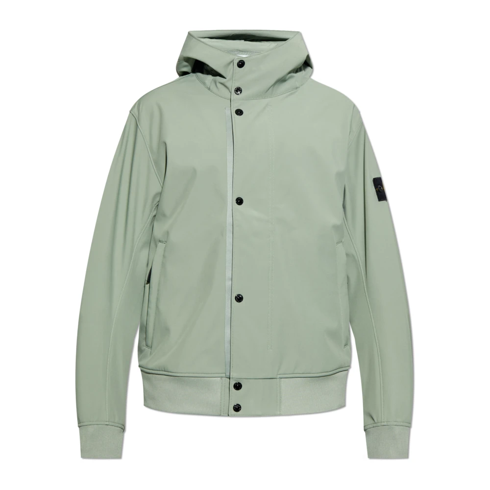 Stone Island Jacka Lätt Soft Shell-R Green, Herr