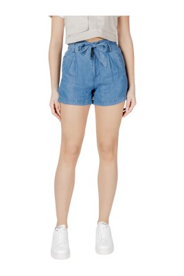 plisserede-denim-shorts-til-kvinder