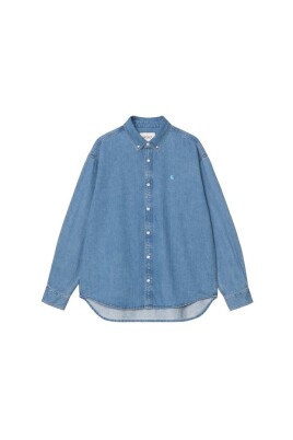 denim-logo-button-shirt