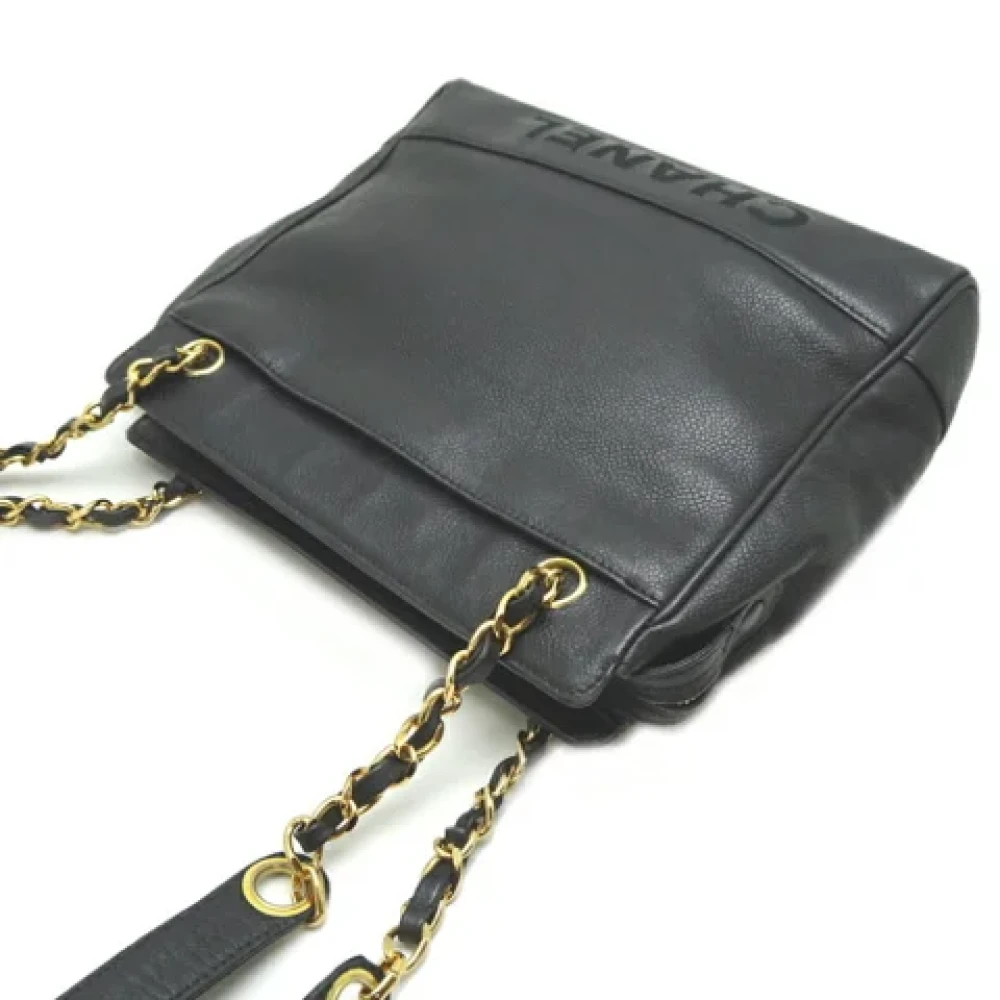 Chanel Vintage Pre-owned Leather chanel-bags Black Dames