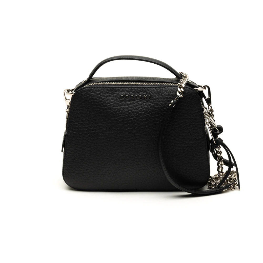 Orciani Cheri Soft Mini Tas in Zwart Black Dames