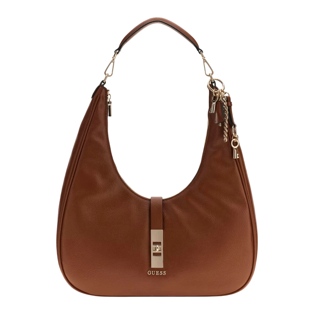 Guess Brown Brooke Hobo - Female - Shoulder Bags - One Size - Bags