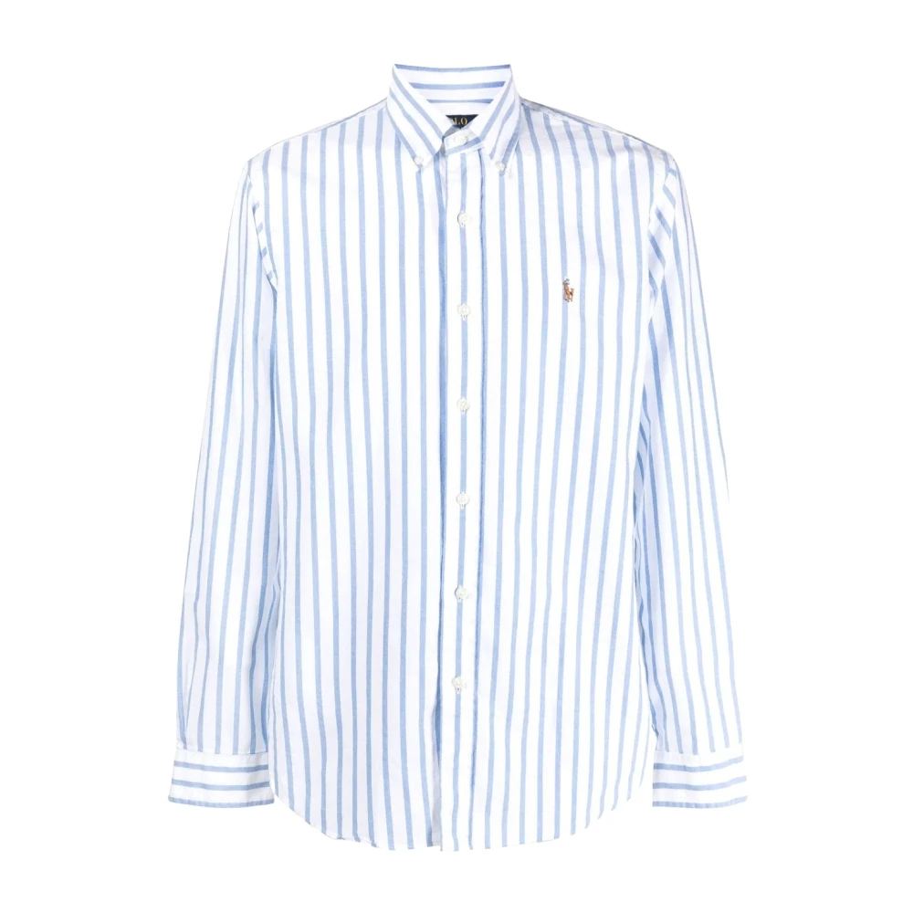 Ralph Lauren Men's Blue Casual Shirts, Male,, Striped Shirt Medium