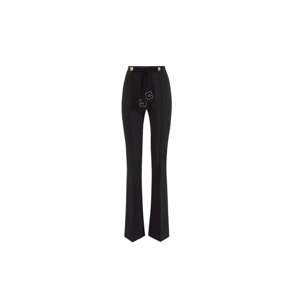 Trousers > Wide Trousers - - Elisabetta Franchi - Modalova
