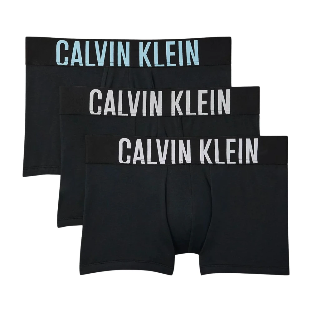 Calvin Klein Men's Black Underpants, L, Trunk 3Pk