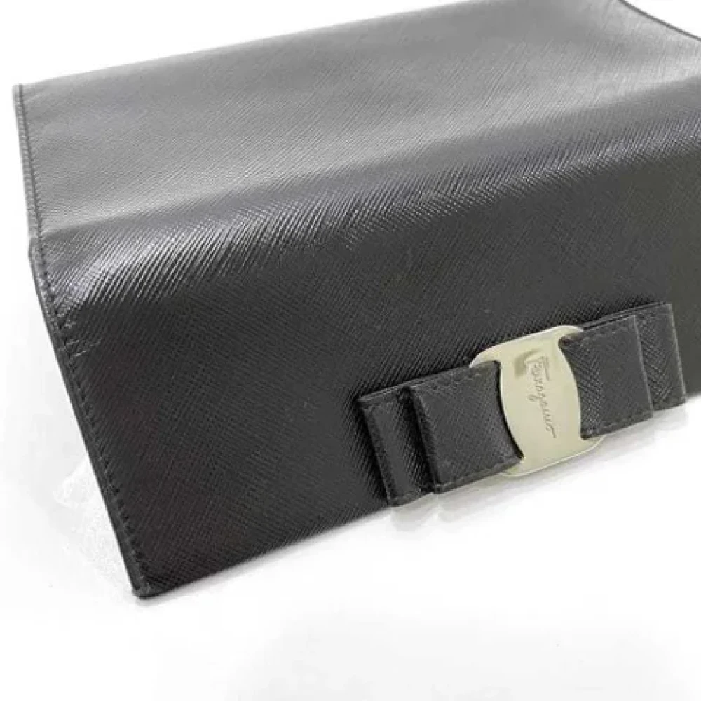 Salvatore Ferragamo Pre-owned Leather wallets Black Dames