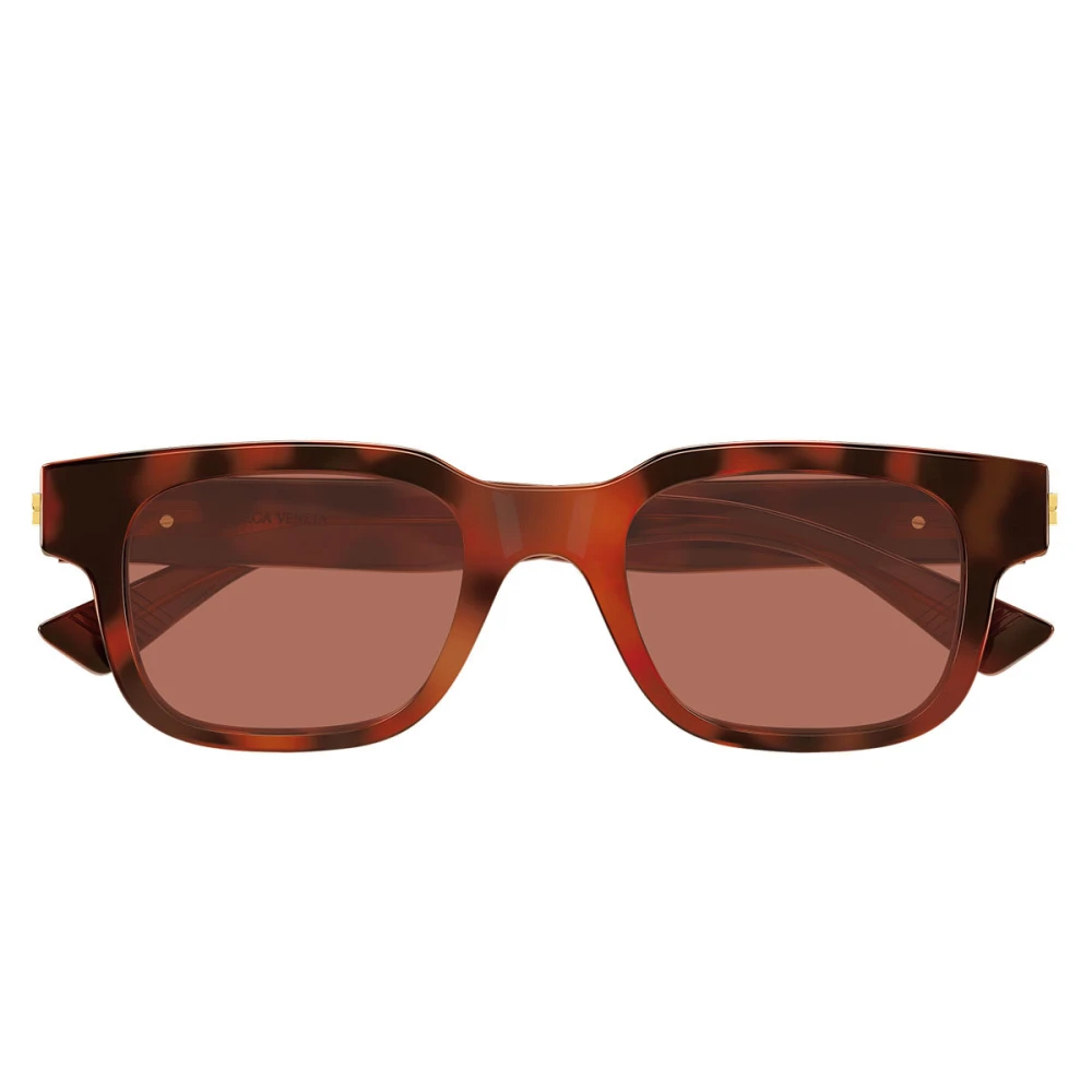 Bottega Veneta Men's Brown Rectangular Sunglasses