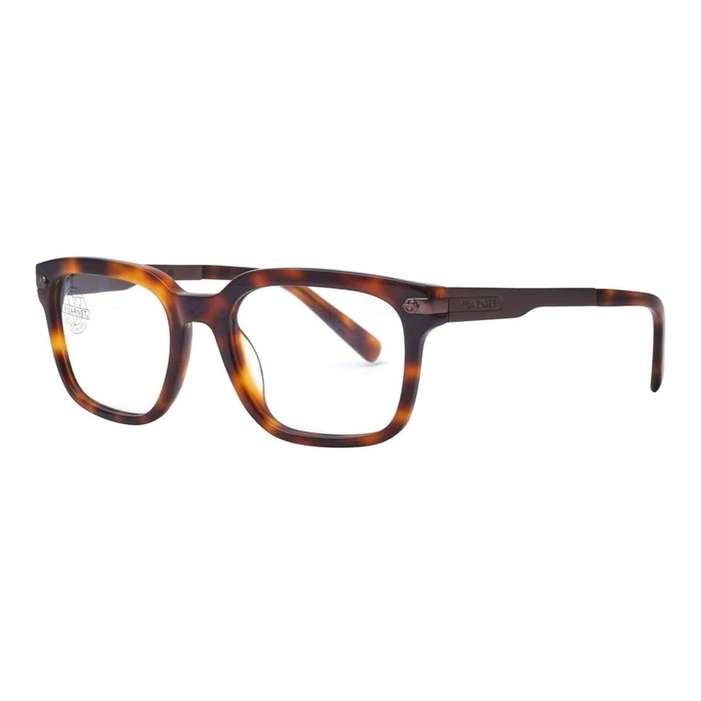 Vuarnet Bruine Acetaat Damesmonturen met Clip-On Brown Dames
