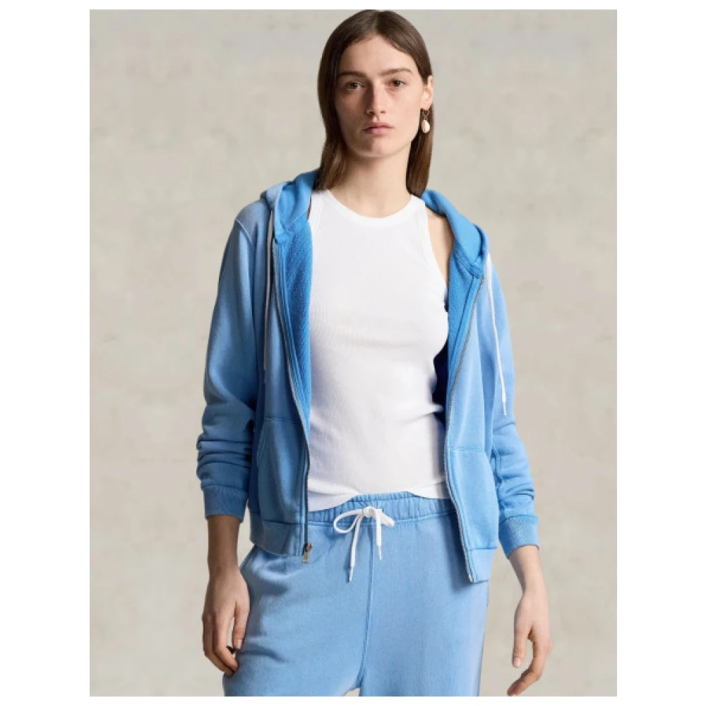 Polo Ralph Lauren Hoodie met rits Blue Dames