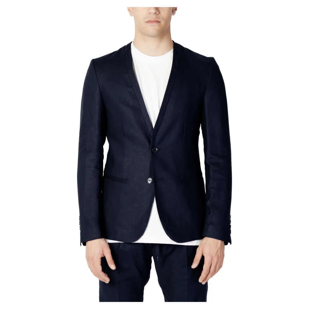 Antony Morato Men's Blue Blazers, L, Blake Slim Fit Blazer