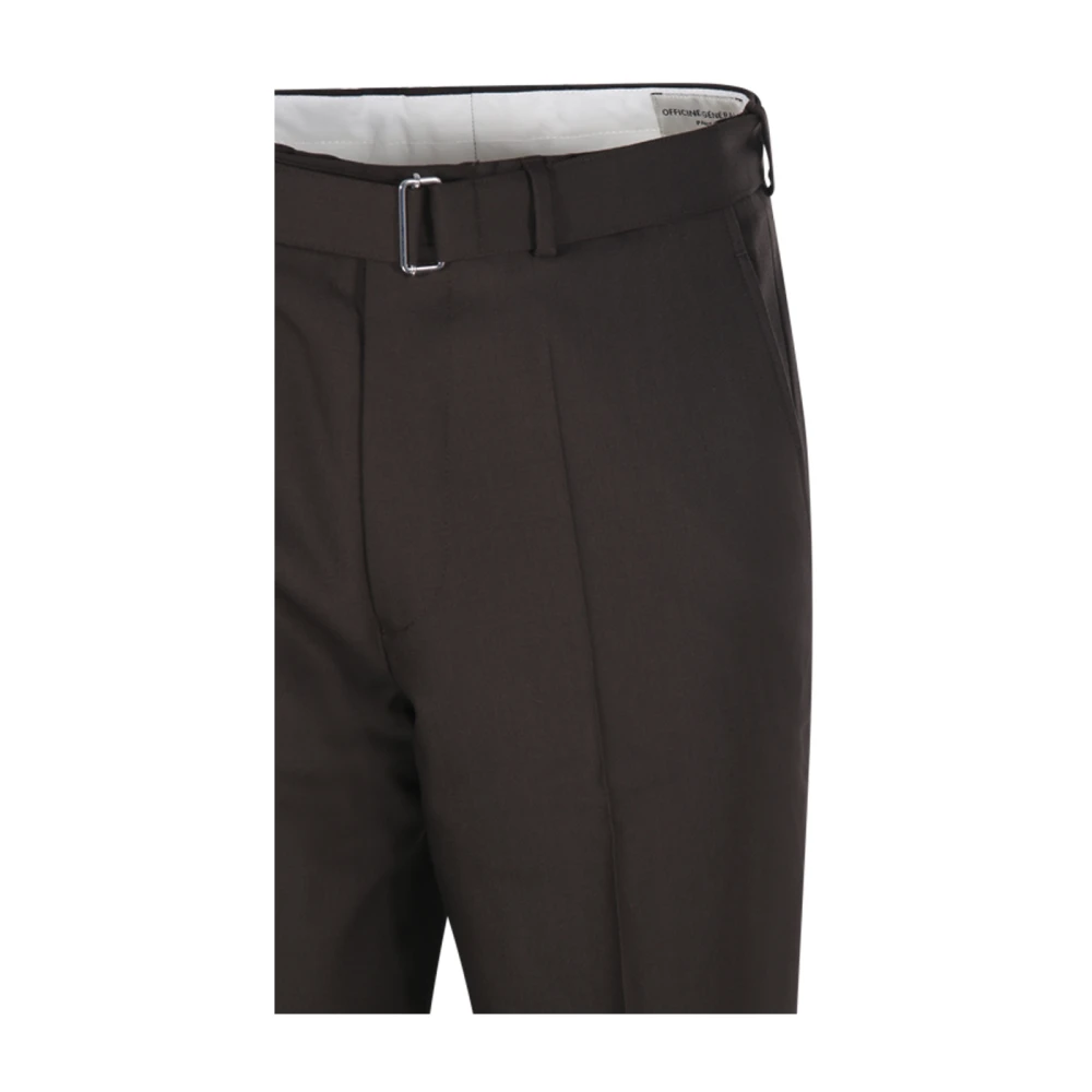 Officine Générale Donkere Koffie Nash Pant Brown Heren