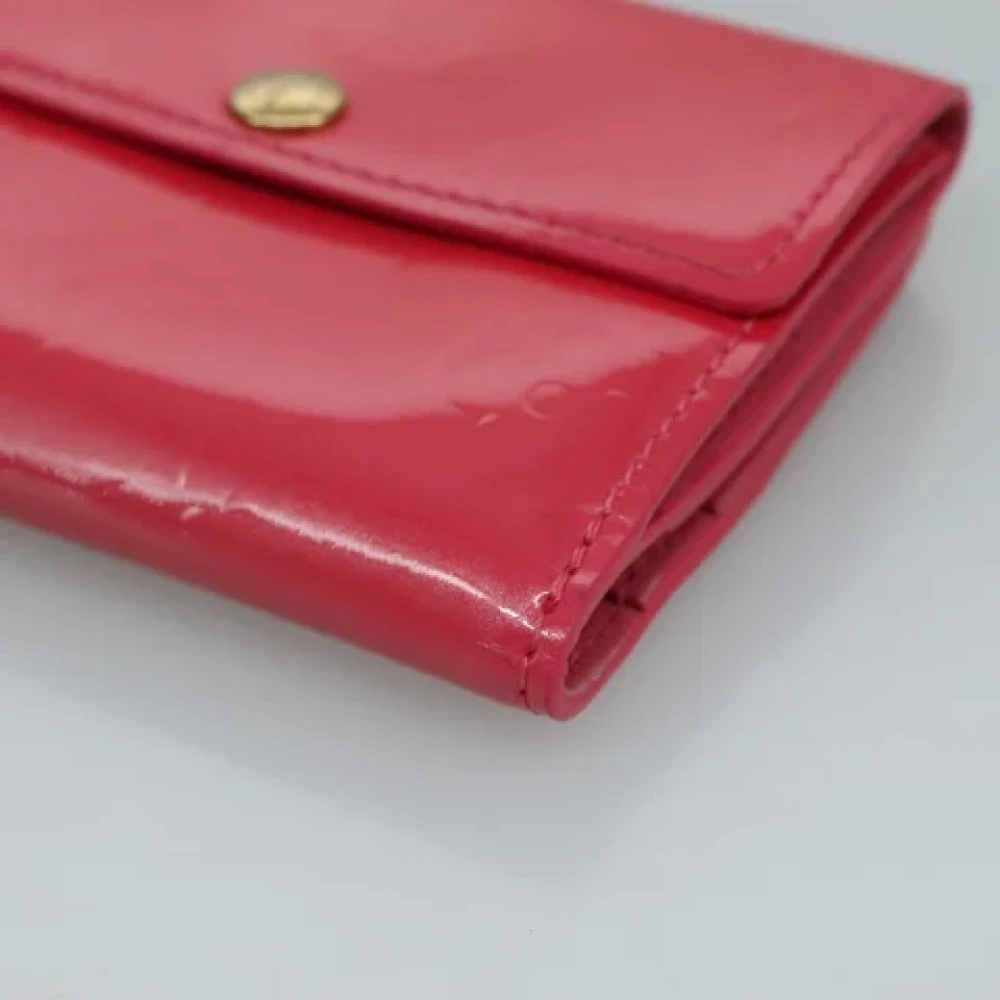 Louis Vuitton Vintage Pre-owned Leather wallets Red Dames