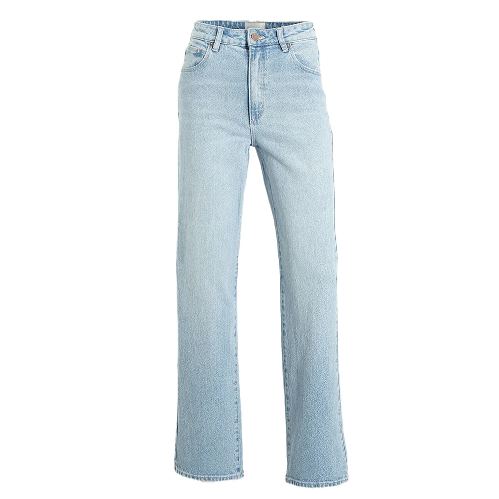 Abrand Jeans Hoge Rechte Lichtblauwe Jeans Gina Blue Dames