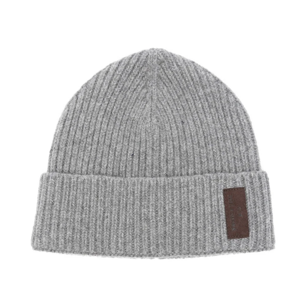 Paul & Shark Gray Woolen Hat For Men - Male - Accessories - One Size - Accessories