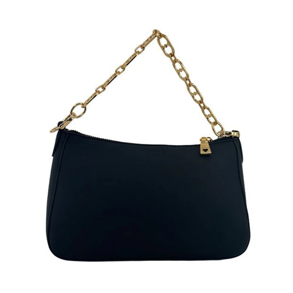Love Moschino Zwarte Handtas met Kettinghandvat Black Dames