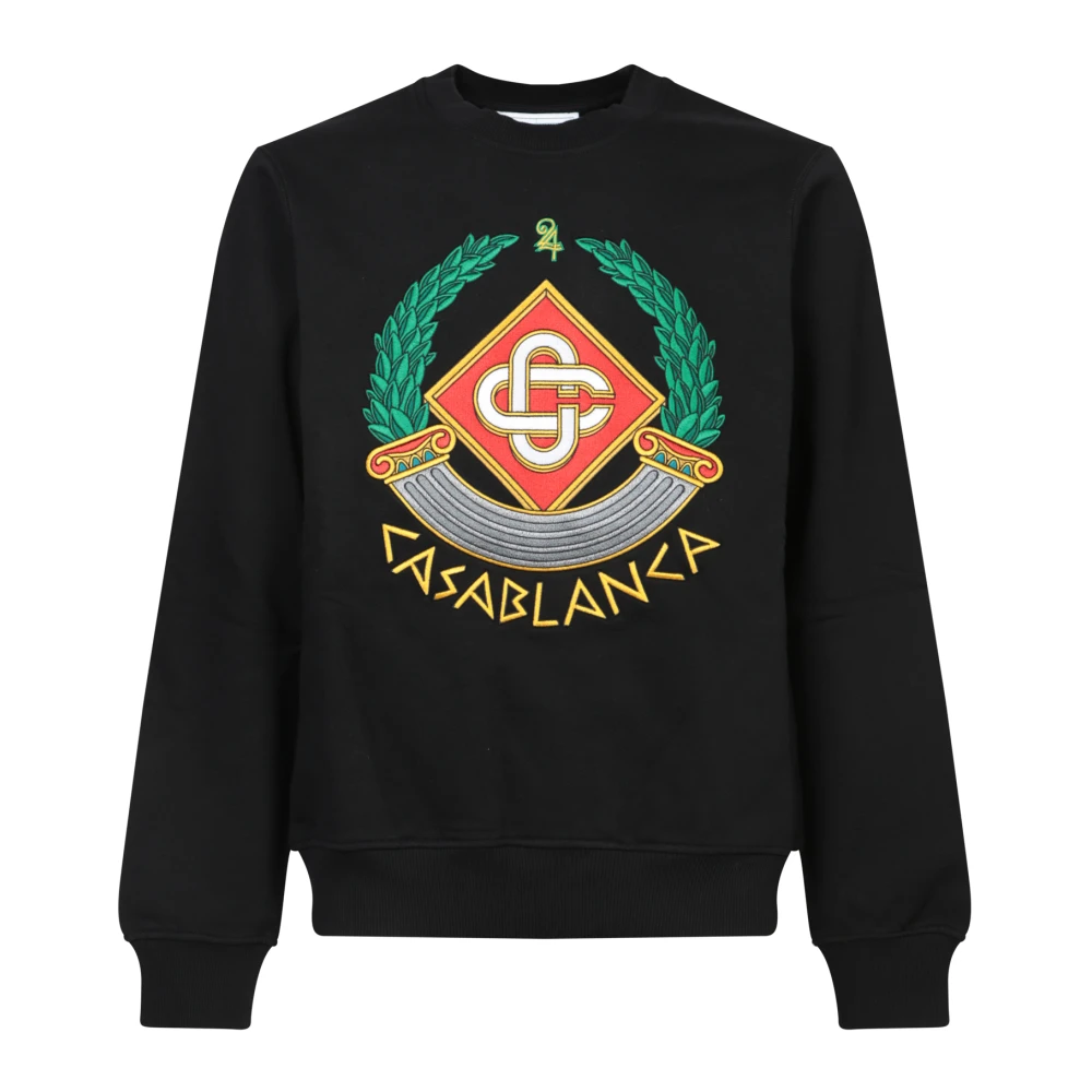 Casablanca Zwarte Sweatshirt Moderne Pasvorm Stijlvol Black Heren