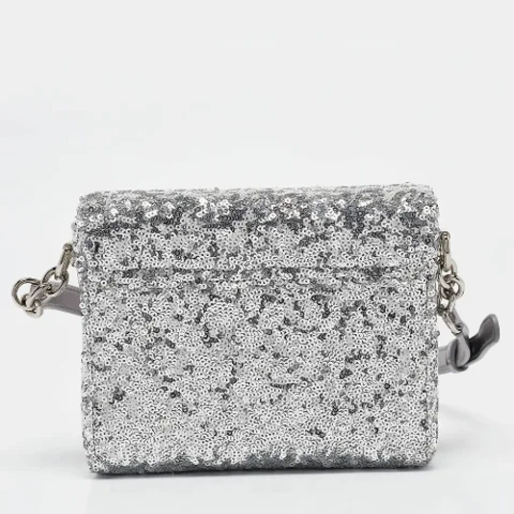 Dolce & Gabbana Pre-owned Leather crossbody-bags Gray Dames