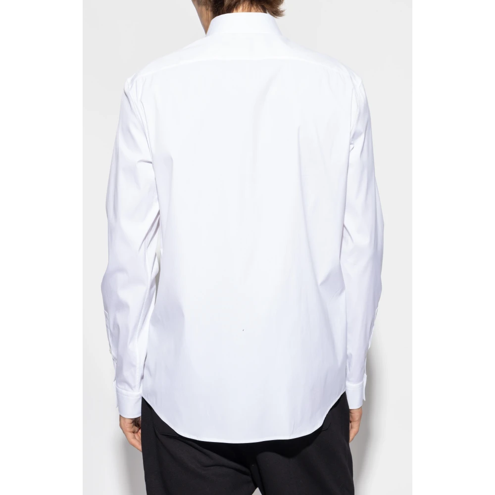 Balmain Shirt met bedrukt logo White Heren