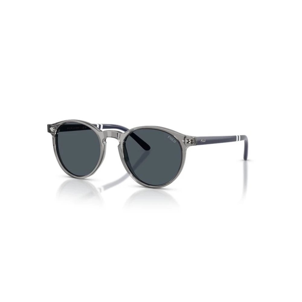 Polo Ralph Lauren , Shiny Transparent Grey Sunglasses Dark Grey lenses, PH4236 631887, Mojo Glasses - Image 4