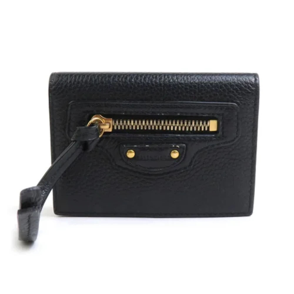 Balenciaga Vintage Pre-owned Leather wallets Black Unisex