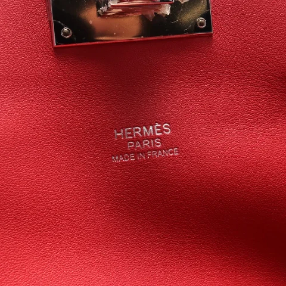 Hermès Vintage Pre-owned Fabric handbags Red Dames