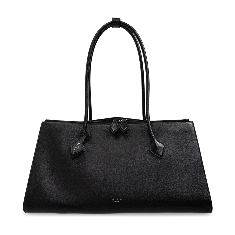 Alaïa Tas Tencel type shopper Black Dames