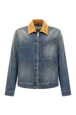 Suede Denim Jacket