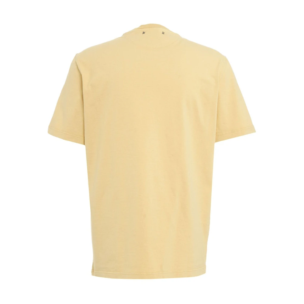 Golden Goose Gele T-shirt Aw24 Stijl Yellow Heren