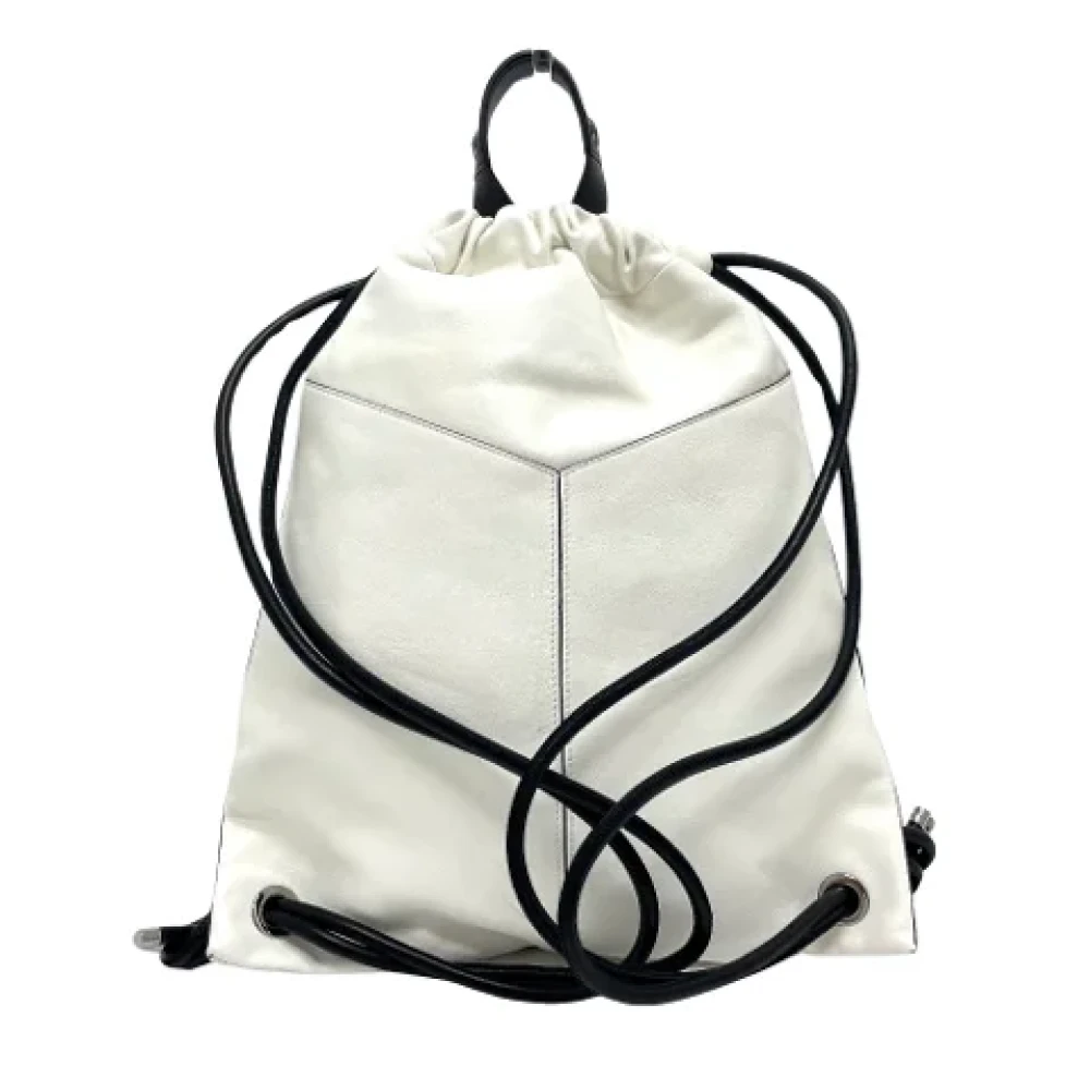 Jimmy Choo Pre-owned Leather backpacks White Dames