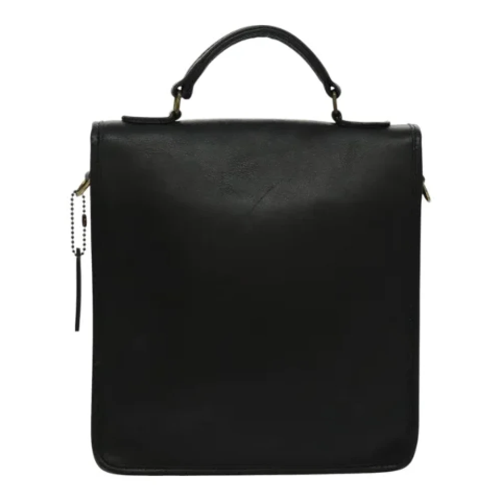 Coach Pre-owned Leather handbags Black Dames