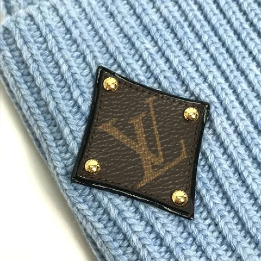 Louis Vuitton Vintage Pre-owned Wool hats Blue Dames
