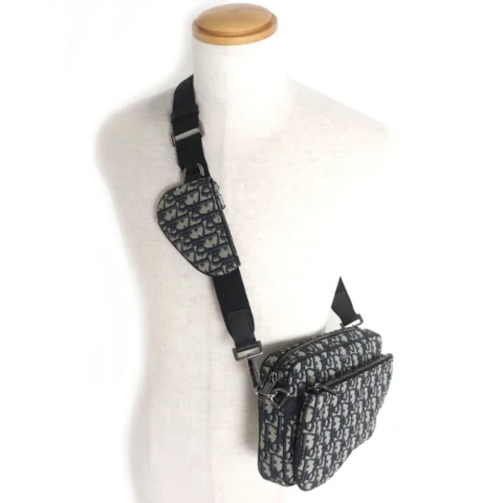 Dior Vintage Pre-owned Canvas dior-bags Blue Dames